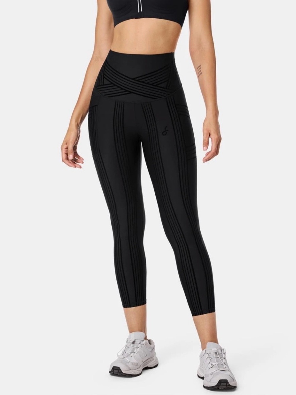 NEW Fanka PowerBand Resistance Leggings 7/8 Length–Sculpting Compression